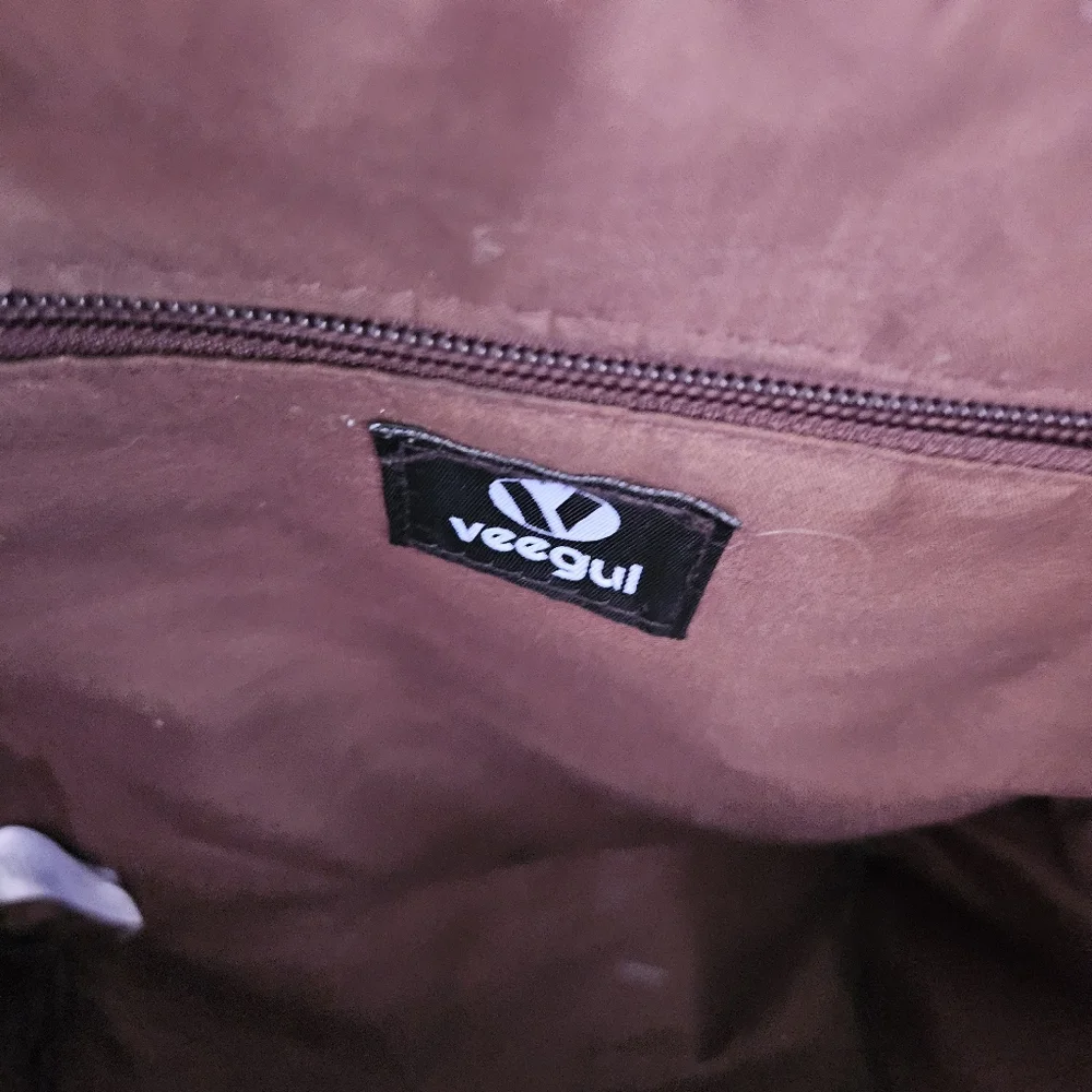 Veegul‎ Multipurpose Single Pocket Canvas And Leather Blue Backpack